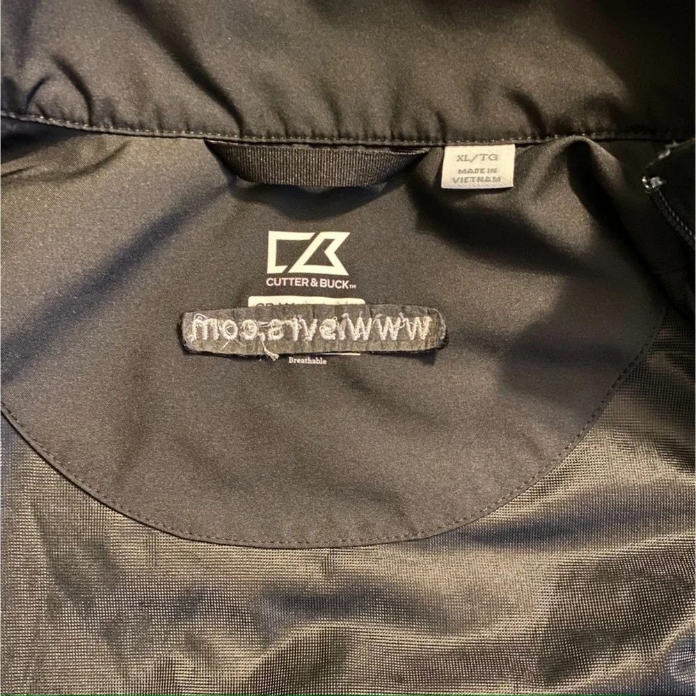 Cutter & Buck Men's WeatherTec Jacket Black Size XL/TG with S Logo Embroidery - Picture 7 of 9